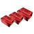 Kit Caixa Rígida Retangular Vermelho com Laço - 03 Unidades - Rizzo - Imagem 3