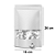 Saco de Papel Branco com Visor Stand Up Pouch Zip 16x26cm - 50 un - Fecho Hermético Impermeável por dentro - Rizzo - Imagem 2