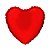 Balão de Festa Microfoil Coração Vermelho - Aprox. 18" 45cm - 01 Unidade - Rizzo Embalagens - Imagem 1