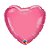Balão de Festa Microfoil Coração 18" 45cm - Rosado - 01 Unidade - Qualatex - Rizzo Balões - Imagem 1