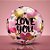 Balão de Festa Bubble 22" - Love You Coração - 01 Unidade - Qualatex - Rizzo Balões - Imagem 1