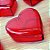 Coração de Acrílico Vermelho Pequeno 5cm x 5cm x 2cm - 10 unidades - Rizzo - Imagem 1