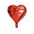 Balão de Festa Microfoil Coração Vermelho - 9" - 01 Unidade - Rizzo - Imagem 1