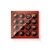 Caixa 16 Doces Quadrada Vermelho com Tampa Cristal - 10 unidades - 16,8x16,8x4cm - Cromus Profissional - Rizzo - Imagem 1