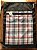 Laundry Bag Nylon Marrom Xadrez Vermelho - Imagem 1