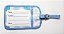 Tag de Mala Soft Azul/ Blue Light - Imagem 1