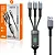Cabo Carregador 3 em 1 Type-C V8 Lightning 20W 1.2 Metros - Imagem 1