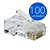 CONECTOR RJ45 CAT5 PACOTE COM 100 UNIDADES - Imagem 2