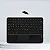 TECLADO BLUETOOTH COM TOUCH - PRETO - IDEAL PARA TABLET E CELULAR - Imagem 1