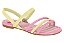 Sandália Infantil Menina Molekinha- Amarelo/Rosa - Imagem 1