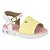Sandália Infantil Menina Molekinha Led- Amarelo/Branco - Imagem 1