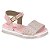 Sandália Infantil Menina Molekinha- Rosa Holográfico/ Rosa - Imagem 1