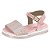 Sandália Infantil Menina Molekinha- Rosa Holográfico/ Rosa - Imagem 4