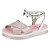 Sandália Infantil Menina Molekinha- Rosa Holográfico/Branco - Imagem 4