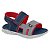 Sandália Infantil Menino Molekinho Neo- Marinho/ Cinza/ Vermelho - Imagem 1