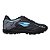 Chuteira Infantil Society Dray - Preto Azul Claro - Imagem 1