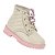 Bota Coturno Infantil Menina Molekinha-Turim/Branco OFF - Imagem 2