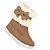 Bota Infantil Menina Molekinha- Camel/Branco OFF - Imagem 2