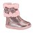 Bota Infantil Menina Molekinha- Rosa Metal - Imagem 1