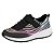 Tênis Infantil Menina Molekinha Tecido Waves- Multi Preto/Preto - Imagem 3