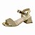 Sandália Infantil Menina Molekinha Mini Shine Glamour Gliter- Dourado - Imagem 3