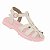 Sandália Infantil Menina Molekinha Lona Gliter Veneza-Branco OFF - Imagem 2