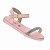Sandália Infantil Menina Molekinha Cristal- Rosa - Imagem 2