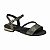 Sandália infantil Menina Molekinha- Verniz Glow- Preto - Imagem 1