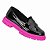 Mocassim Loafer Infantil Menina Molekinha Verniz Premium- Preto/Pink - Imagem 4