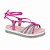 Sandália Infantil Menina Molekinha Cairo Holográfico- Pink Neon - Imagem 1