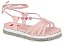 Sandália Infantil Menina Molekinha Milano Amarração- Rosa - Imagem 4