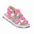 Sandália Infantil Menina Molekinha Verniz Premium Gliter- Rosa/Prata - Imagem 2