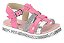 Sandália Infantil Menina Molekinha Verniz Premium Gliter- Rosa/Prata - Imagem 4
