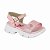 Sandália Infantil Menina Molekinha-Verniz Glow- Rosa - Imagem 1