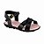 Sandália Infantil Menina Molekinha Verniz Premium- Preto/Rosa - Imagem 1