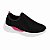 Tênis Infantil Menina Slip Molekinha  Lycra Perola- Preto/Pink - Imagem 1