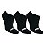 Meia invisível Actvitta- Preto/Preto/Preto Kit 3 Pares - Imagem 3