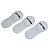 Meia Sapatilha Actvitta- Branco/Branco/Branco Kit 3 Pares - Imagem 3