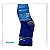 Meia Molekinho Cano Longo-Branco/Preto/Azul Kit 3 Pares - Imagem 2