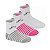 Meia Infantil Cano Médio Molekinha Cats- Branco Cinza/ Branco Pink/ Branco Kit 3 Pares - Imagem 1