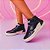 Tênis Cano Médio Pampili XP 24 Matelassê Comfy Strass-Preto - Imagem 5