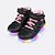Tênis Infantil Menina de Led Cano Médio Pampili Liz Luz Matelassê Comfy-Preto/Rosa Neon - Imagem 2