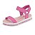 Sandália Infantil Menina Molekinha Napa Turim Velcro Aquarela- Rosa/ Multi Rosa - Imagem 3