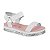 Sandália Infantil Menina Molekinha Napa Turim Velcro- Branco - Imagem 1
