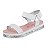 Sandália Infantil Menina Molekinha Napa Turim Velcro- Branco - Imagem 3