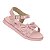 Sandália Infantil Menina Molekinha London Milano- Rosa/Rosa - Imagem 2