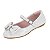 Sapatilha Infantil Menina Molekinha Verniz Premium- Branco/Branco - Imagem 3