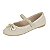 Sapatilha Infantil Menina Molekinha Tecido Lona Gliter Veneza- Branco OFF - Imagem 3