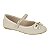 Sapatilha Infantil Menina Molekinha Tecido Lona Gliter Veneza- Branco OFF - Imagem 1