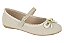 Sapatilha Infantil Menina Molekinha Tecido Lona Gliter Veneza- Branco OFF - Imagem 4